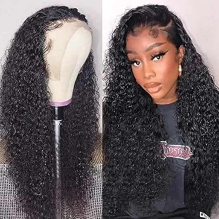 100% Virgin Brazilian Human Hair Wig for Black Women for Cut None Front Glueless 150 Density Transparent HD Comfortable