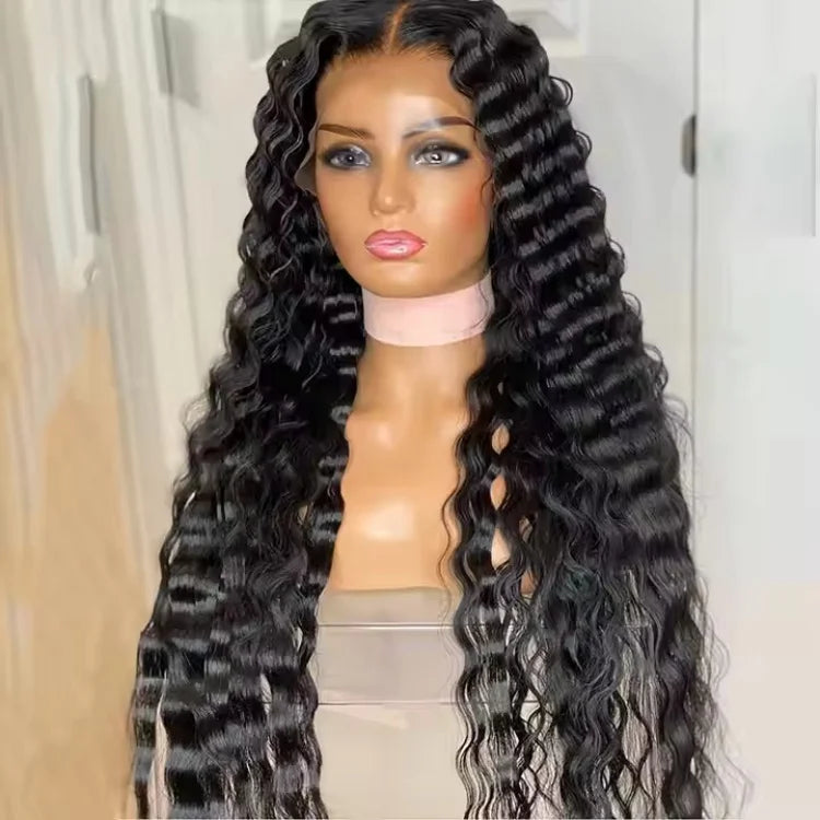 100% Virgin Brazilian Human Hair Wig for Black Women for Cut None Front Glueless 150 Density Transparent HD Comfortable