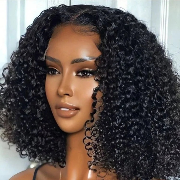 100% Virgin Brazilian Human Hair Wig for Black Women for Cut None Front Glueless 150 Density Transparent HD Comfortable