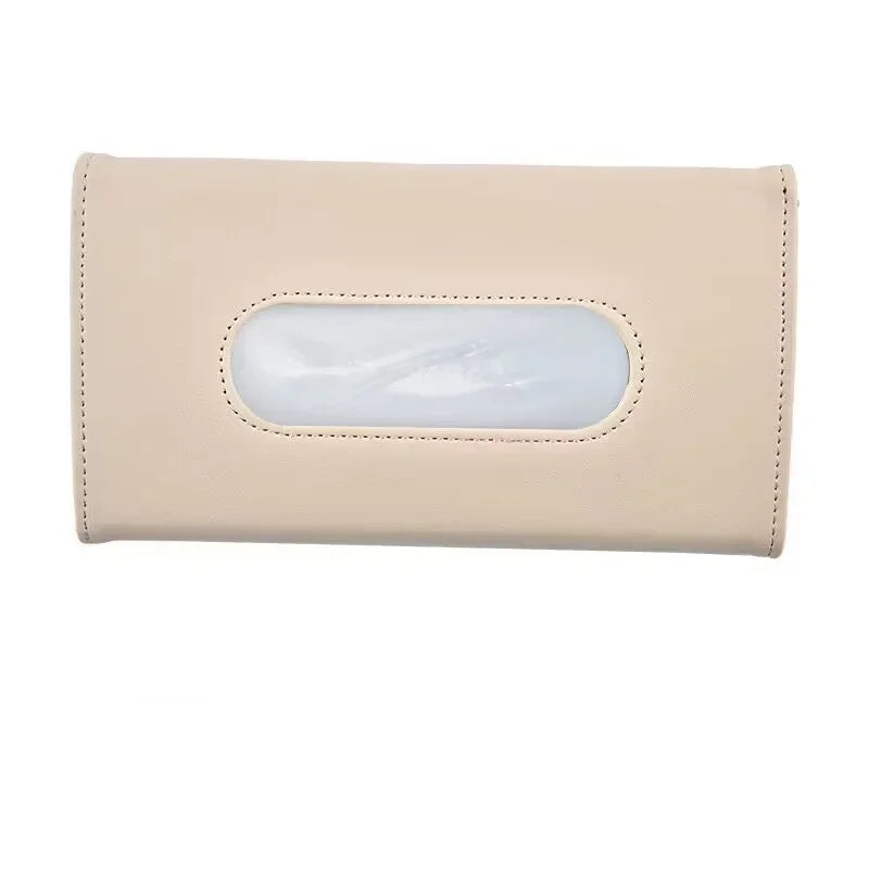 1 pc Creative car sunshade tissue bag car leather tissue box sunroof hanging seat car tissue box